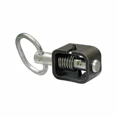 This spring latch features a stainless steel bolt and body for corrosion resistance. With a 5/8 in bolt width and 1-3/4 in handle length, it is designed for weld-on mounting. Suitable for securing doors, panels, and enclosures in industrial settings.