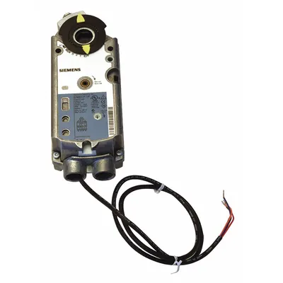 Siemens Actuator: Dampers, Floating Point, Spring Return, 62 in-lb, 19.2 to 28.8V AC/DC - Fail-Safe Actuators with Spring Return