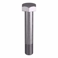 This Grade B8M heavy hex bolt is a structural bolt with a 7/8"-9 thread size and plain finish. Manufactured to ASTM A193 material quality and ASME B18.2.1 dimensional standards, it is suitable for use in flanged connections and structural steel assemblies in environments requiring corrosion resistance.