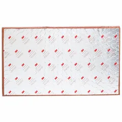 This 3M firestop sheet is a passive fire-protection panel used to seal openings in walls and floors. It measures 52 inches overall length by 28 inches overall width, with a silver finish. The sheet/panel type firestop is rated for 4 hours, helping to contain fire and smoke in commercial and industrial buildings.