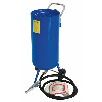 WESTWARD Portable Abrasive Blaster: Pressure Feed, 125 lb Media Capacity - Pressure-Feed Portable Abrasive Blasters