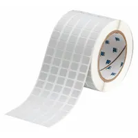 Pre-Cut Label Stock Roll: Tamper Indicating Footprint 'Checker Board' Pattern, 7/16 in x 1/2 in (MPN THT-12-438-10)
