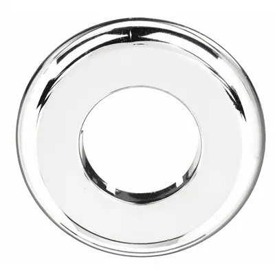 DEARBORN BRASS Split Flange: Plastic, Chrome-Plated, 1 1/4 in Fits Pipe Size - Standard-Flange Escutcheons