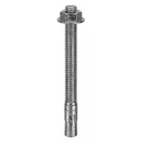 MKT FASTENING Wedge Anchor: 5 1/2 in Overall Lg, 1/2 in Dia, 1/2"-13 Thread Size, Plain, 10 PK (MPN 2712512)