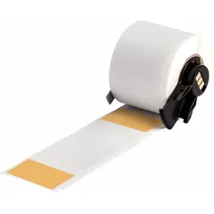 Wraparound Label: 4 in x 1 1/2 in, 1 1/2 in, Vinyl, Orange (Matte), For 0.43 in to 0.96 in Wire Dia (MPN M6-33-427-OR). Key specifications — Printer Series Compatibility: M611; Recommended Ribbon: M7-R4300.