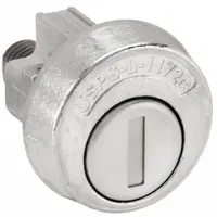 Cam Lock: Std Keyed Cam Lock, Keyed Different, Stainless Steel, Nickel (MPN C9100)