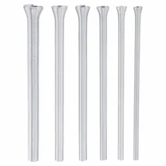 Spring-style bender set for bending aluminum and copper tubing. Achieves bend angles from 0° to 180° without kinking. Constructed from aluminum. Suitable for manual operation in confined spaces.