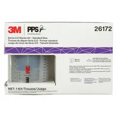 This plastic liner kit is designed for use with 3M PPS spray cup systems. It includes an integrated filter to strain paint during application. The liner simplifies cleanup and reduces solvent waste in painting operations.