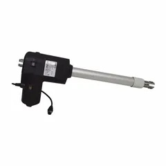 Metal/plastic actuator for adjusting height of healthcare beds. Compatible with Span America equipment (replaces part QD8250). Black/silver finish. Manufacturer part number QP2207.