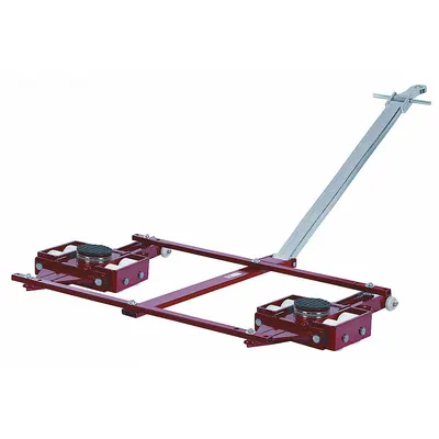 GKS-PERFEKT Machine Roller: 88,000 lb, 7 1/8 in Deck Ht, 6 1/2 in L x 6 1/2 in W, (16) Rollers - Front- & Rear-Support Machine Rollers