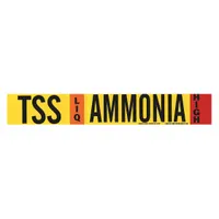 Pipe Marker: TSS, LIQ, High, Fits 2 1/2 to 7 7/8 in Pipe O.D., 1 Pipe Markers, Without (MPN 90419)