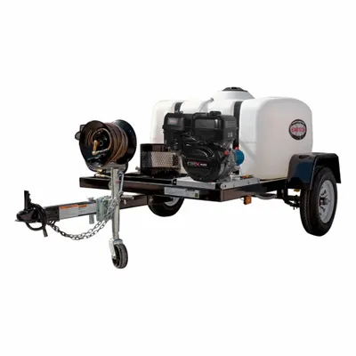 SIMPSON Gas-Powered Pressure Washer: Trailer Pressure Washer, Cold, Cart, Heavy Duty - Cold Water Pressure Washers