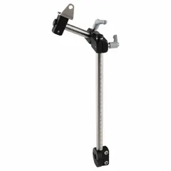 Sensor mount kit with adjustable connector, two stainless steel tubes (300 mm and 100 mm) with scales, and an M8 bracket hole. Used for positioning sensors in industrial automation and machine safety applications.