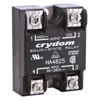 CRYDOM Solid State Relay: Surface Mounted, 25 A Max Output Current, SCR, AC Output (MPN HA4825E)