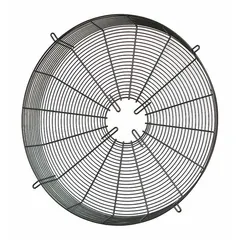 Intake guard designed to protect HVACR equipment by preventing debris and large particles from entering intake openings. Commonly installed on commercial and industrial heating, ventilation, air conditioning, and refrigeration systems to maintain airflow and extend equipment life.