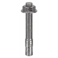 MKT FASTENING Wedge Anchor: 3 3/4 in Overall Lg, 1/2 in Dia, 1/2"-13 Thread Size, Plain, 10 PK (MPN 2712334)