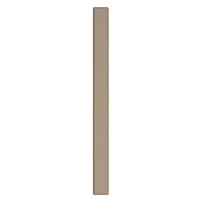 ASI GLOBAL PARTITIONS Partition Column: Steel, Smooth Semi Gloss, Dark Khaki, 82 in Ht, 7 in Wd - Pilasters for Bathroom Partitions