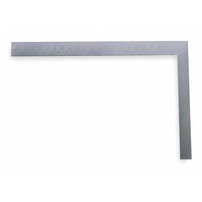 STANLEY Framing Square: 24 in Base Lg, 24 in x 2 in, 16 in x 1 1/2 in, Brushed - Framing Squares
