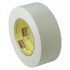 3M 234 is a general purpose masking tape with a crepe paper backing and rubber adhesive. It is 5.9 mil thick, 11/16 in wide, and 60 3/16 yd long. Designed for indoor use on PTFE surfaces, it is suitable for painting, powder coating, and light-duty bundling.