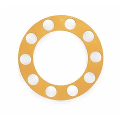This plastic rim guard protects wheel nuts from damage and debris during tire service. With an overall length and diameter of 13 3/4 in, it fits over the rim to shield fasteners from impacts and contamination in automotive and industrial maintenance environments.