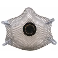 Disposable Respirator: Dual, Non-Adj, Molded Nose Bridge, Comfort, Gray, M Mask Size, MOLDEX, 2 PK (MPN 2400V)