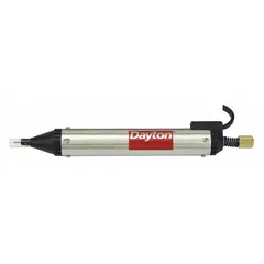 This corded engraver delivers up to 7,200 strokes per minute with a fixed stroke for consistent marking. It includes an engraving tip and is suited for marking metal, plastic, and other hard surfaces in industrial fabrication, maintenance shops, and tool rooms.