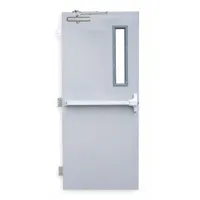 Security Door: Rectangle Window, 90 min Fire Rating, 84 in Door Opening Ht, 36 in Door Opening Wd (MPN RSHL-3-3070-RHR-CE)