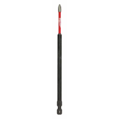 MILWAUKEE Driver Bit: Power Bit, Imperial, PH1 Bit Industry Size, #1 Bit Size, Std - Impact Bits