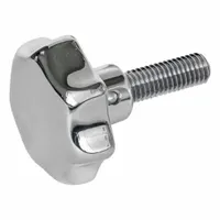 JW WINCO 316 Stainless Steel Hand Knobs; 316 Stainless Steel Star Knobs: 7 Point, Stainless Steel (MPN 6336.5-A4P-40-M8-40)