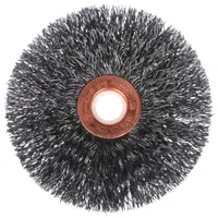 WEILER Wire Wheel Brush: Crimped Steel, 1 1/2" Dia x 1/4" Wd, 5/8" Arbor, 0.01" Fill (MPN 96306)