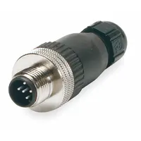 BRAD HARRISON External Thread Connector: 5 Pin, M12 Straight Connector, IP67, Straight, Polyamide (MPN 8A5006-31)