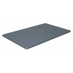 Material handling replacement shelf, 46 inches wide by 24 inches deep, in a charcoal finish. Designed for use with Sandusky Lee brand equipment, compatible with models 5DCN0, 5DCN7, 5DCT1, and 5DCV3. Adds storage capacity for organizing tools or supplies in industrial or warehouse settings.