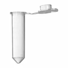 APPROVED VENDOR Microcentrifuge Tube, 2 mL, Polypropylene, Conical Bottom, Graduated, Colorless