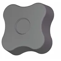This 4-arm knob with threaded hole is used for manual adjustment and clamping on machinery, jigs, and fixtures. It has a 1.73 in diameter, plastic body with steel thread insert, and 5/16"-18 thread size