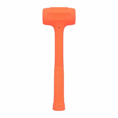 PROTO Dead Blow Hammer: Steel Handle, 28 oz Head Wt, 1 3/4 in_1 3/8 in Hammer Face Dia - Standard Dead-Blow Hammers