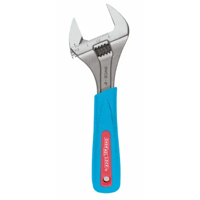 CHANNELLOCK Adjustable Wrench: Alloy Steel, Chrome, 6 in Overall Lg - General Purpose Adjustable Wrenches