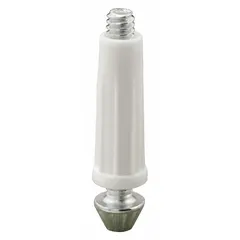 This pivot guide from PRIME-LINE is designed for light-duty hanging door applications. It supports doors weighing up to 25 lb and is supplied as a pair. The guide measures 1 3/8 inches in length and 3 3/4 inches in width, suitable for cabinet or small access doors requiring a low-profile pivot.