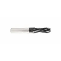 CLEVELAND C95045 thread mill for cutting internal or external UNF threads in metal parts. Helical-flute design with TiAlN coating enhances chip evacuation and tool life. Coolant-through feature aids heat dissipation and chip removal in tough alloys