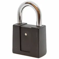 SESAMEE Combination Padlock: Dial Combo, Brass, Steel Shackle, 2 1/4 in Vert Clearance (MPN K5002-1/4)