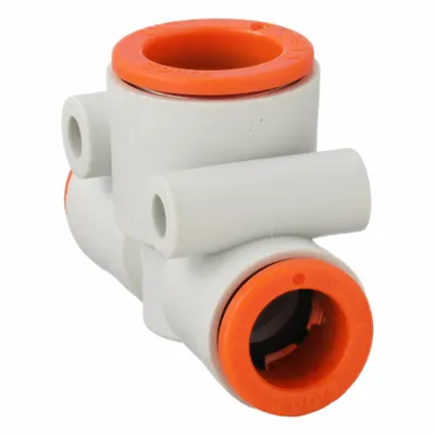 SMC KQ2T11-13A Polybutylene Terephthalate Push-Fit Tee Fitting - Polybutylene & Brass Tube Fittings
