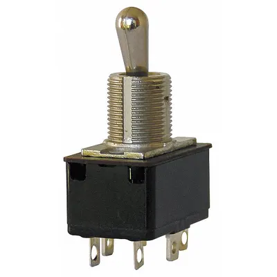 EATON Toggle Switch: 3 Position, 6 Connections, DPST, Solder Lug Connection - Panel-Mount Toggle Switches