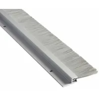 NATIONAL GUARD Door Sweep: Brush Insert, Aluminum, 48 in Lg, 3 1/8 in Wd, Aluminum (MPN G610A-48)