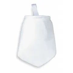 Welded felt seamless filter bag in Size 2. Rated at 1 micron with a flow capacity of 120 gpm and maximum operating temperature of 250°F. Suitable for industrial liquid filtration applications such as water treatment and chemical processing.