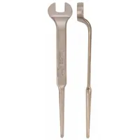 AMPCO Spud Wrench: Aluminum Bronze, Natural, 2 in Head Size, 1 3/8 in Offset, 1 1/16 in Head Thick (MPN W-226)