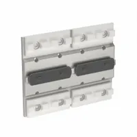 Linear Bearing: 15 Series, 6 in L x 4 3/4 in W x 1/2 in H, Silver, Double Mount, Std, Anodized (MPN 6866)