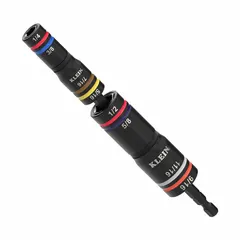 This 3-piece SAE impact socket set features a 1/4 in drive size and includes sockets ranging from 1/2 in to 11/16 in. A friction retention mechanism secures sockets during use. Suitable for fastening and loosening nuts and bolts with impact wrenches in automotive, construction, and maintenance applications.