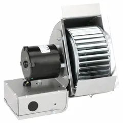 Galvanized steel inline duct fan for 8-inch ducts. Delivers up to 275 cfm at 0.000 in SP. Single-speed, standard-efficiency motor is speed controllable. Includes mounting template. Suitable for boosting airflow in residential and light commercial ventilation systems.
