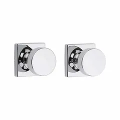 This KWIKSET passage knob lockset is designed for interior doors where locking is not required, such as hallways or closets. It features a Rose lockset style and ANSI Hall function, allowing the knob to turn freely on both sides for simple push-pull operation.