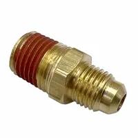 Flared Fitting Adapter: 3/8 in OD x 1/4 in Pipe Fitting Size, Flared/Threaded, Brass (MPN VS48F-6-4)