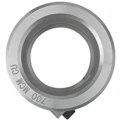 Copper stripping bushing for use with the DCE151 XR tool. Accommodates THHN/XHHW copper wire up to 700 MCM maximum. Single-piece accessory for preparing large-gauge conductors before termination or splicing.